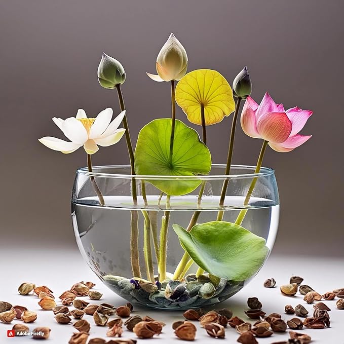 Hybrid Lotus Flower Seeds (Buy 1 Get 1 Free) + Free Gift worth ₹250